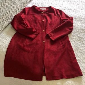 Chic Red Trench Coat for Women